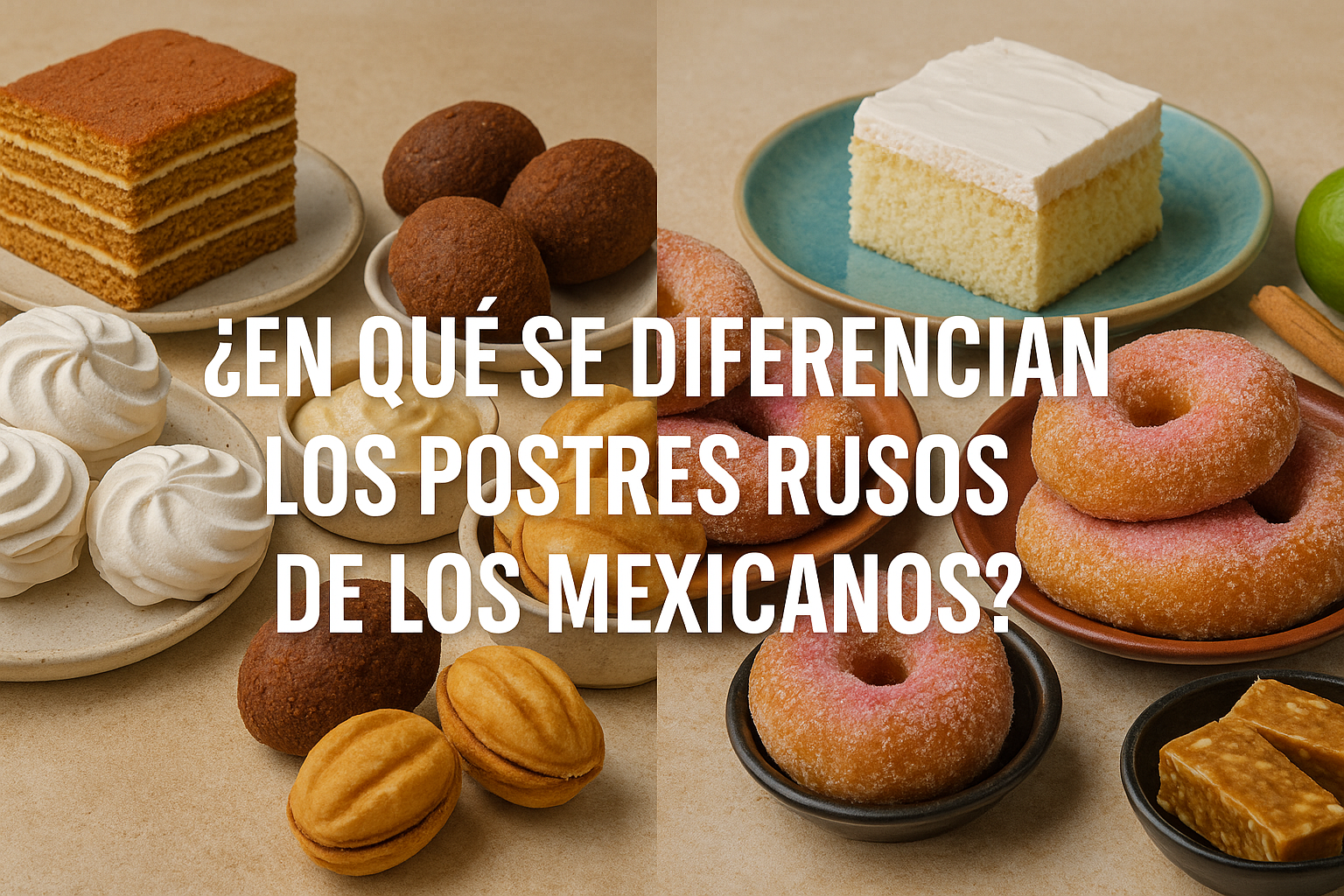 ¿En qué se diferencian los postres rusos de los mexicanos? Sabores, tradiciones y descubrimientos dulces